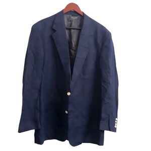 Brooks brother men's  navy linen  blazer